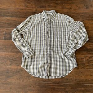 Loro Piana Checkered Mens Long Sleeve Button Shirt Size:18/45